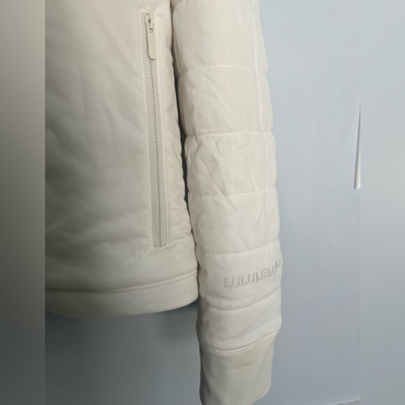 NWOT Lululemon Dynamic Movement Water Repellant Hoodie Light Ivory Size 8 - Picture 4 of 7